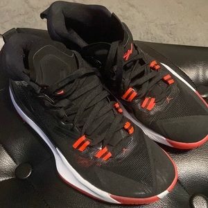 Men’s Jordan black and red sneakers,only worn once